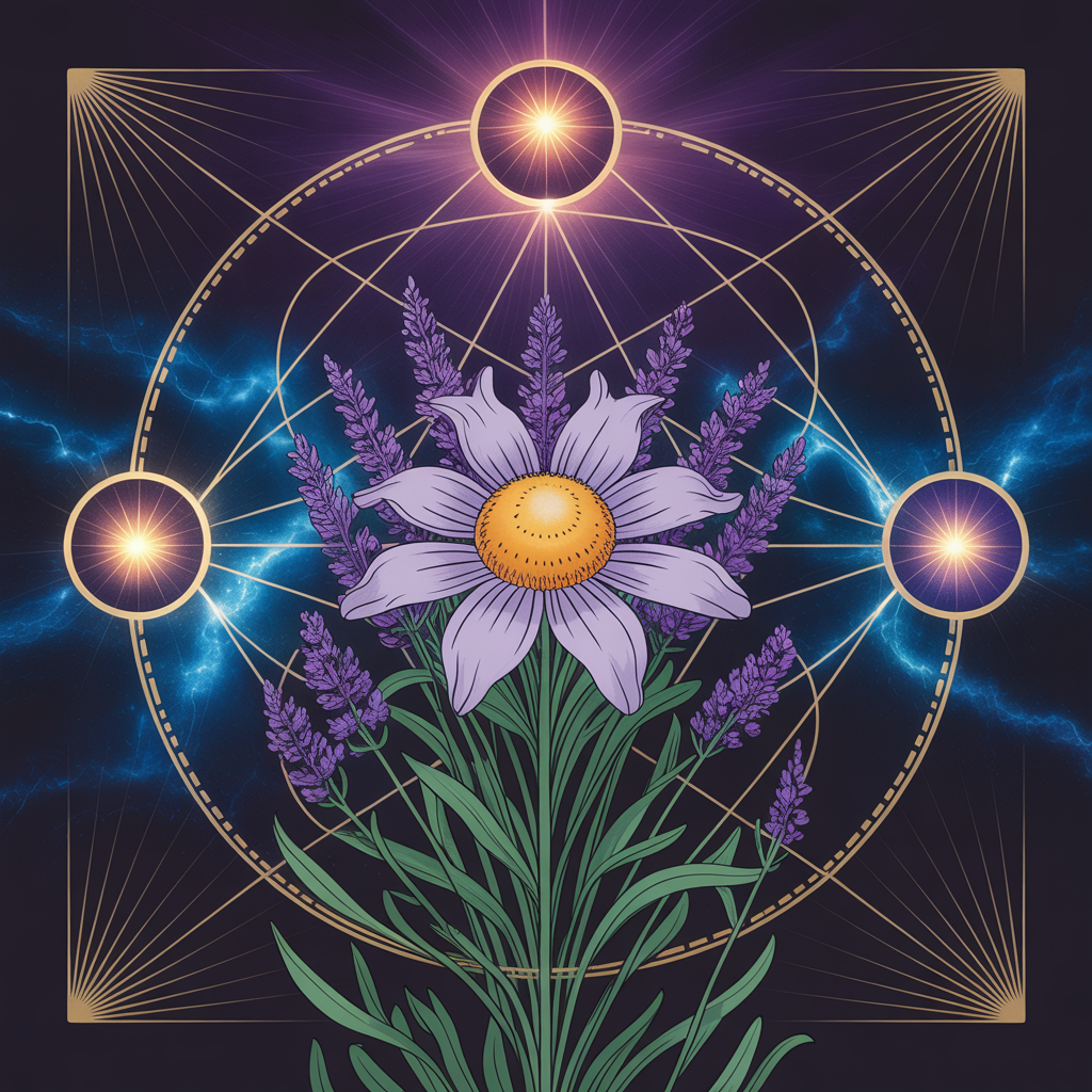 Geometria sagrada — Flor da Vida representando a conexão universal